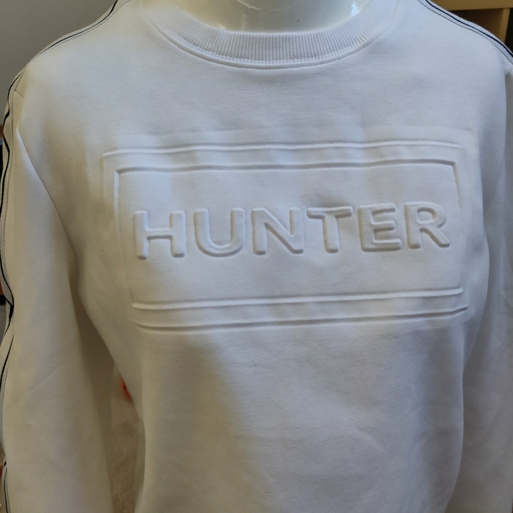 Hunter White Crew Neck Sweater
